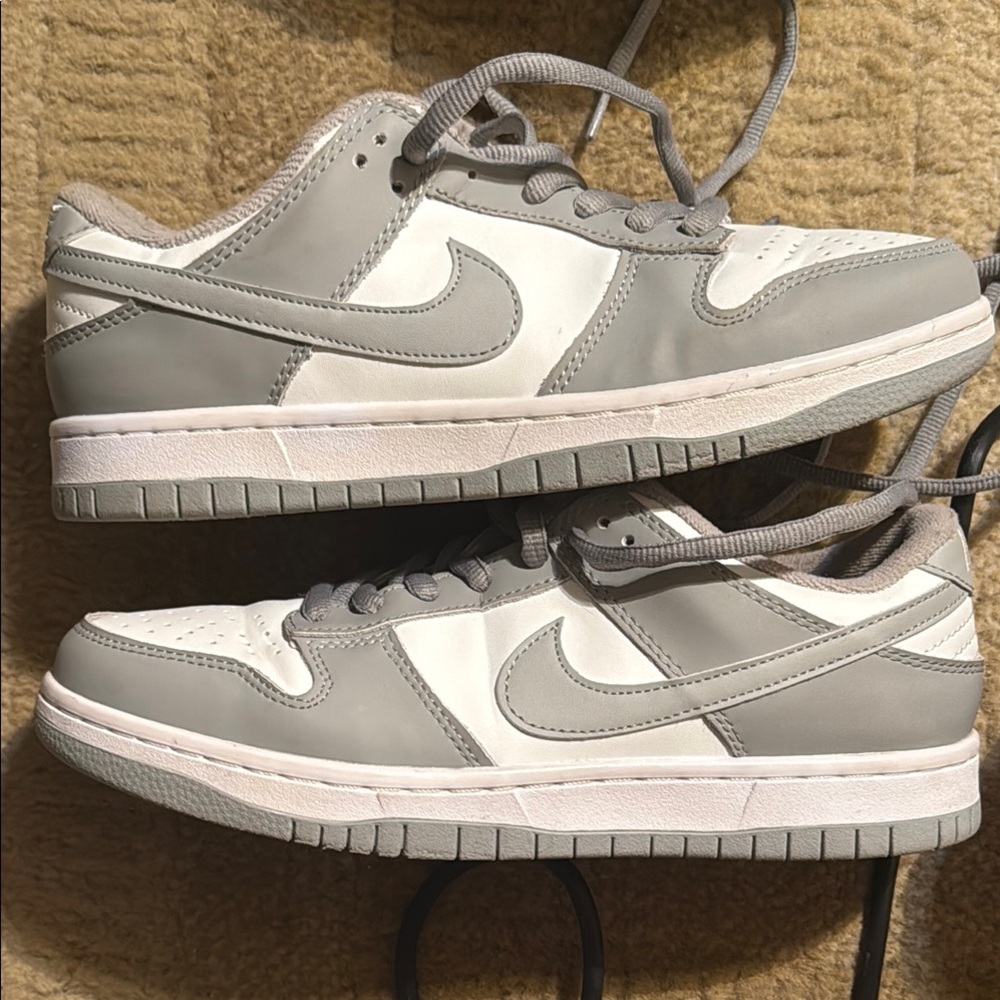 Nike Gray and White Sneakers